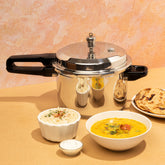 Beautiful, Mirror Finish Outer Lid Pressure Cooker - 7L - Vinod Cookware